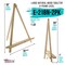 20" Natural Wood Tabletop Easel (2 Pack) - Adjustable A-Frame Canvas Stand for Painting Party & Signs - Table Top Easel for Painting, Canvas Holder, Crafts, Photos, Pictures